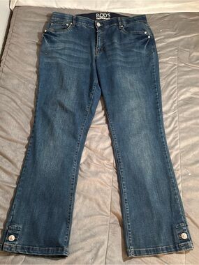 Rod's Denim mid-Dark Blue bootcut leg Jeans for Women Sz 32x32 15/16